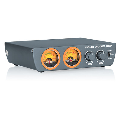Douk Audio H7 Pro TPA3255 Digital Amplifier w/VU Meter Class D Stereo Amp 300W×2