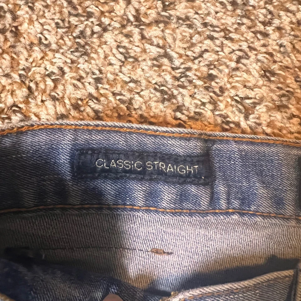 Lucky Brand 经典直筒牛仔裤儿童 14 码牛仔布 — 第 3/4 张图片