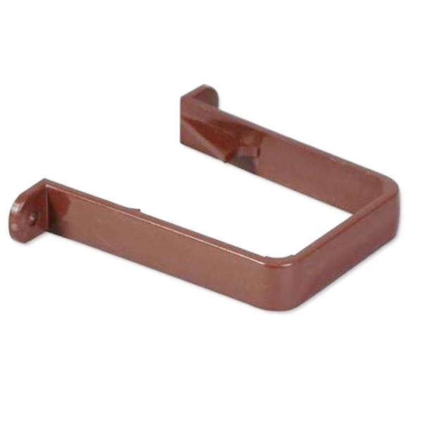 Floplast Down Pipe RCS1BR 65mm Square - Pipe Clip - Brown