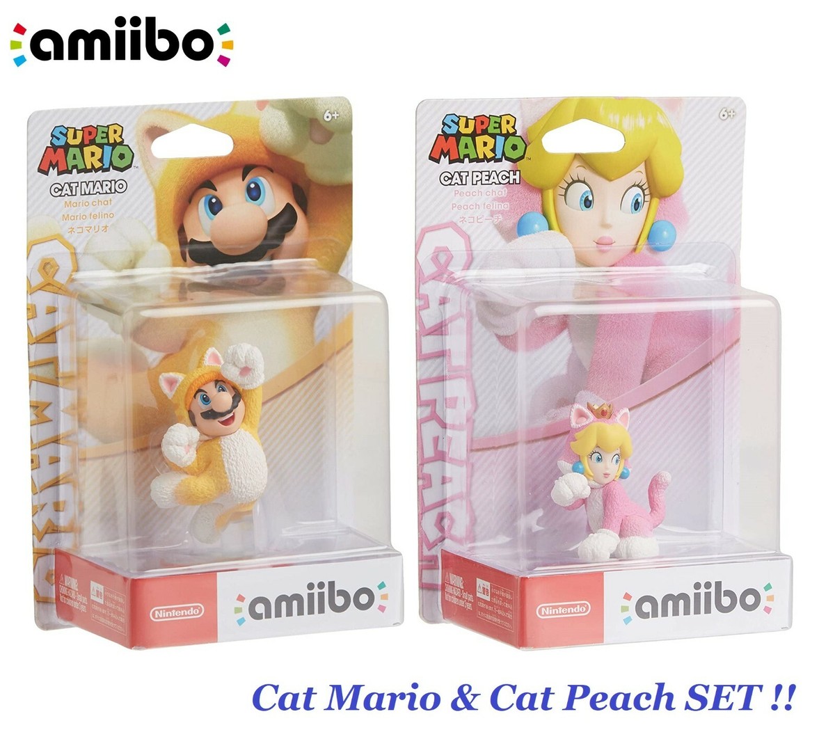 amiibo キャットマリオ キャットピーチ デイジー パイナップル