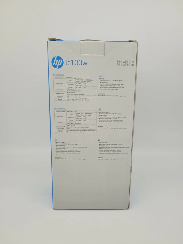 Sealed HP lc100w Full HD 1080p Time Lapse Mini WiFi Water Resistant Camera 🔥 - Image 4 of 4