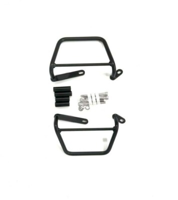 Black Motorcycle Frame Mounts for Triumph Scrambler 400 x Quick Release Bags - 2pcs