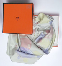 Hermes "Bal du Bulles" Bubbles Silk Neckerchief Scarf by Dimitri Rybaltchenko