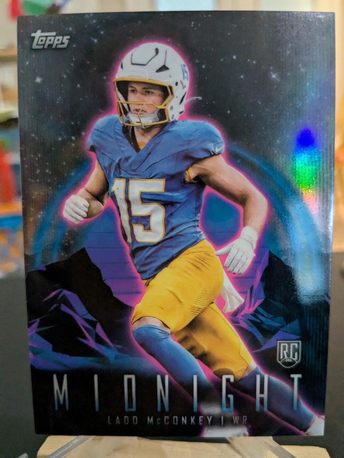 2024 Topps Midnight - Ladd McConkey RC - Los Angeles Chargers Rookie #52
