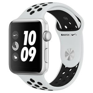 Apple Watch Gen 3 Series 3 Nike+ 38mm Silver Aluminum - Pure Platinum Sport | eBay