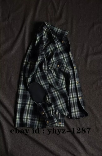 Men's Flannel Shirt Western Cowboy Long Sleeved Pocket Plaid Multi-Color Shirt
