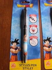  NEW 2 DragonBall Super, Smooth Writing  Retractable Ballpoint Stylus Pens T9