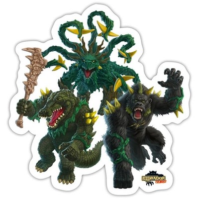 Schleich  ELDRADOR  CREATURES Dschungel-Monster Aufkleber Sticker
