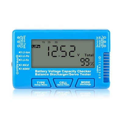 Advanced Battery Testing Tool for RC Models CellMeter8 LCD Digital Display
