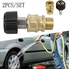 Hose Adapter Steel Pipe Pressure Washer Coupling Quick Release Connector Durable