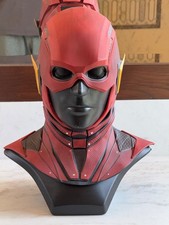 Justice League The Flash Cowl 1:1 Movie Prop Replica DC w Head Stand Dimension