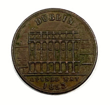 1862 Ireland Dublin farthing token McSwiney Delany & Company drapers - W# 6160