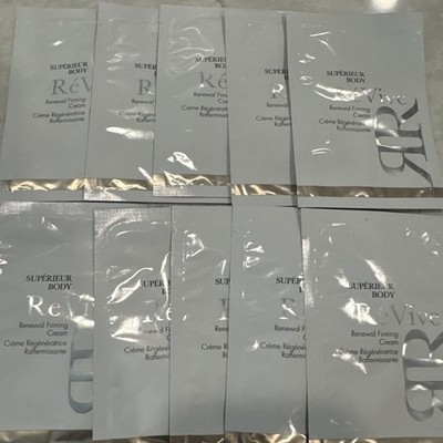 10 ReVive Superieur Body Renewal Firming Cream 0.24 oz / 7g Each sample packet