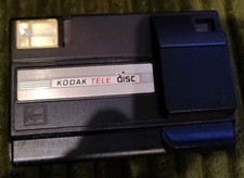 Vintage Kodak Tele Disc Film Camera Black VR/HR/Gold Flat Disk - Untested