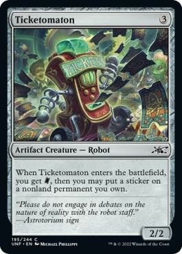 Ticketomaton 195 Unfinity Magic MTG Foil