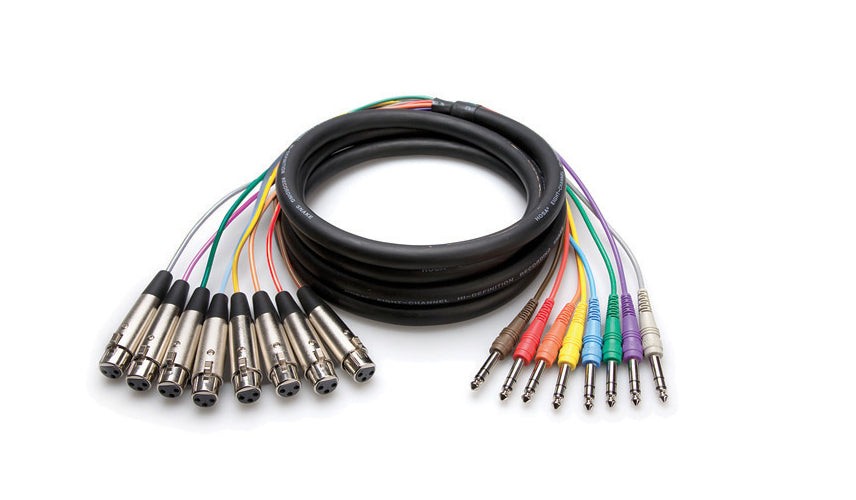 Hosa STX-803F Змеевик 14 TRS-XLR женский 3 м 13190₽