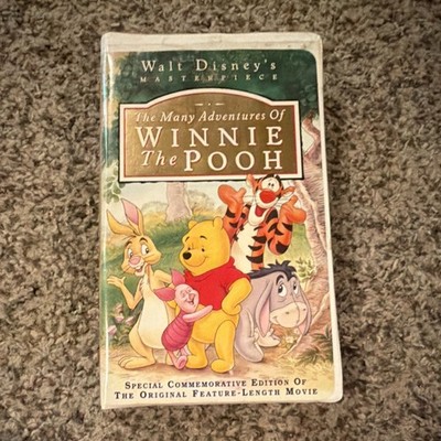 Walt Disney Many Adventures of Winnie the Pooh VHS NTSC G Commemorative Eng
