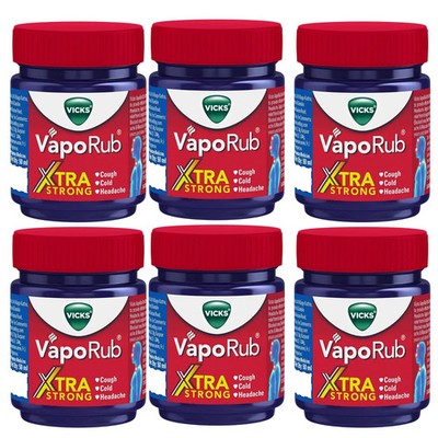 Vicks VapoRub Xtra Strong 50ml Chest Rub Cold Cough Relief Headache Body Ache