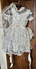 Vintage Girls Catholic Holy Communion Dress w Veil A Hollywood Creation sz 7
