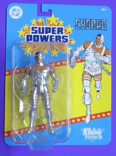 McFarlane SUPER POWERS CYBORG METALLIC WV16 WAVE 16 DC UNIVERSE IN HAND 4 5" - product listing photo