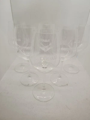 Campari 6er Set Amalfi für Aperitif Weinglas 48cl Cocktailgläser Stielglas NEU - Bild 1 von 4