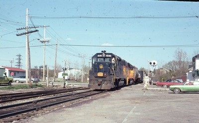 B&O Baltimore & Ohio Eisenbahn Zug Lok 4040 Original 1976 Foto Dia