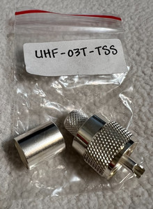 NEW Ham Radio UHF Male PL-259 Connector for LMR-400 Crimp On UHF-03T-TSS
