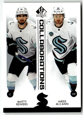2023-24 Upper Deck SP Authentic NHL C-13 Matt Beniers Jared McCann Collaboration