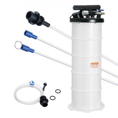 Fluid Extractor,1.74 Gallons (6.5 Liters),Pneumatic/Manual Oil Changer Vacuum Fl
