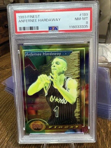 1993-94 Topps Finest Anfernee Hardaway #189 (RC) PSA 8