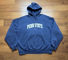 Vintage PENN STATE Nike Team Center Swoosh Hoodie Pullover - Men's XXL