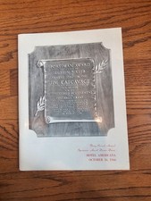 Jim Katcavage 1966 Sportsman Award Dinner Souvenir Journal-VERY RARE - Near Mint