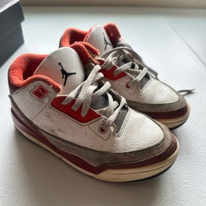 Kids Jordan 3 Retro White Red SE Size 13C DV7027 108 Toddler Sneakers