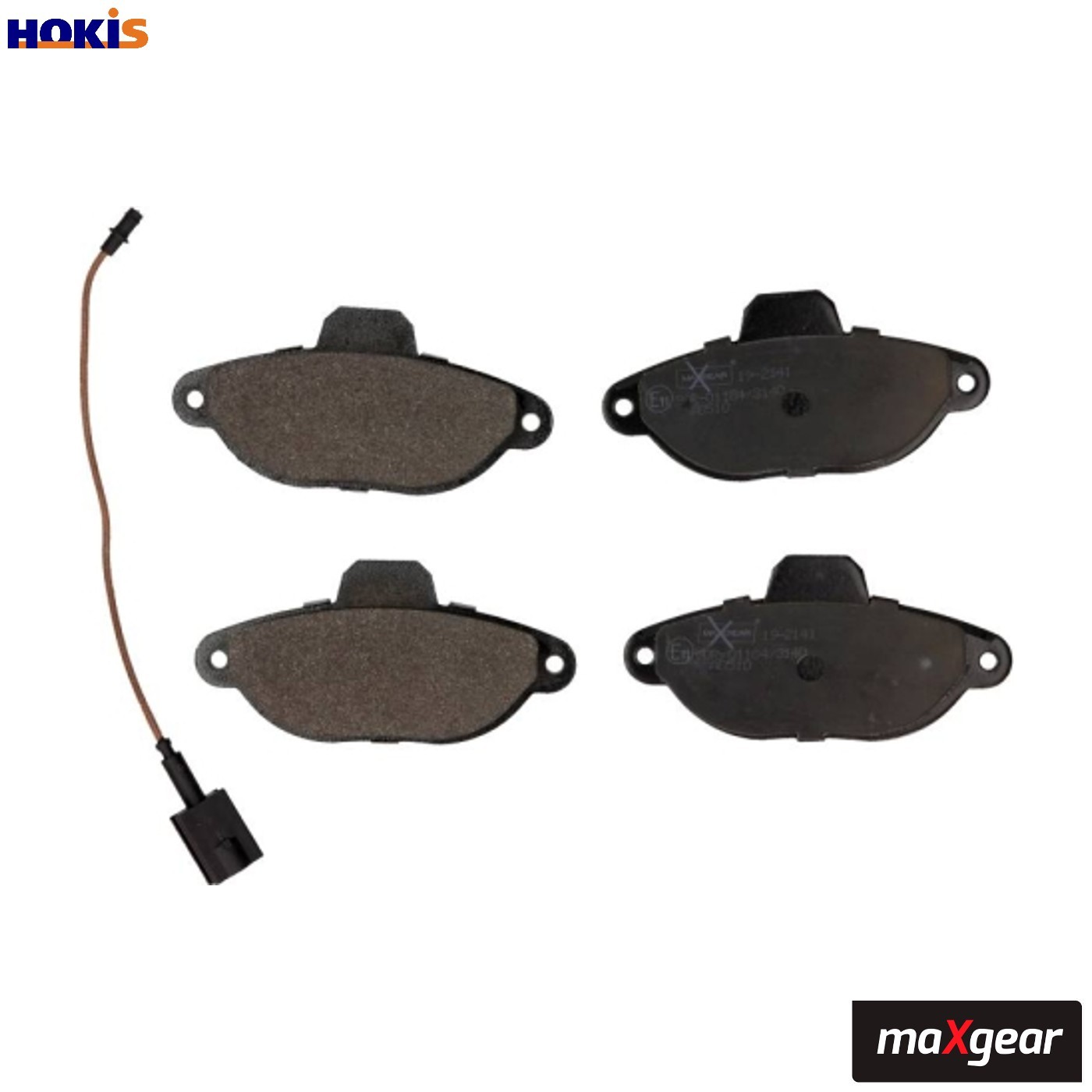 BRAKE PAD SET DISC BRAKE 19-2141 FOR FIAT FORD 169 A4.000 1.2L 4cyl 500 1.2L KA