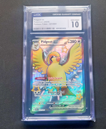 Pidgeot ex graded CGC 10 for sale on eBay