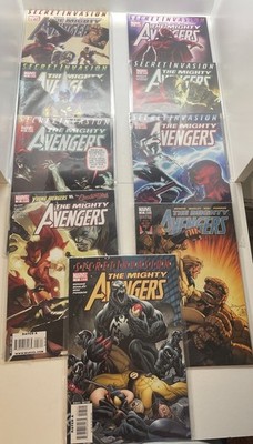 Mighty Avengers Secret Invasion Comic Lot Marvel Bendis Bagley Venom