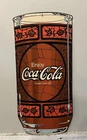 Vintage Rare Coca Cola Stained Glasses Promo Cardboard Sign Burger Queen NOS 24”