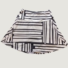 CALIA Womens Eagle Golf Skort XS Graphic Grid Black Striped 15 Inch NWT