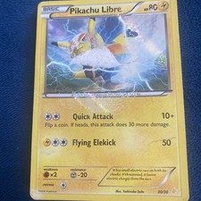 Pokémon TCG Pikachu Libre XY Trainer Kit 30/30 2016 Basic 80 HP