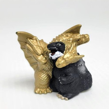 Godzilla VS King Ghidorah 1991 Mini 1.5" Finger Puppet Bandai SD Figure Chibi
