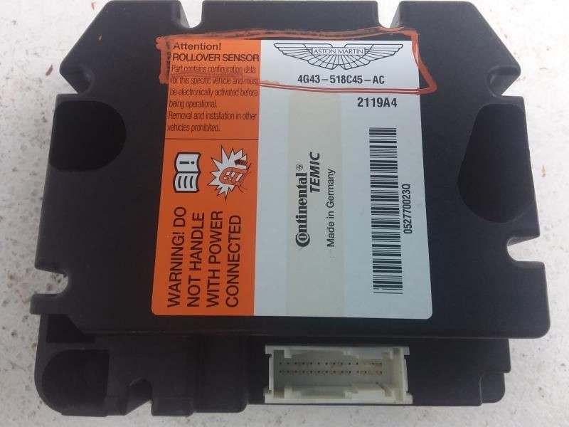2006 ASTON MARTIN DB9 ROLLOVER SENSOR CONTROL MODULE OEM ID 4G43518C45AC