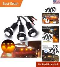 Bright 3000k Amber Led Grille Lights - 3pcs Waterproof Assembly For All Vehicles