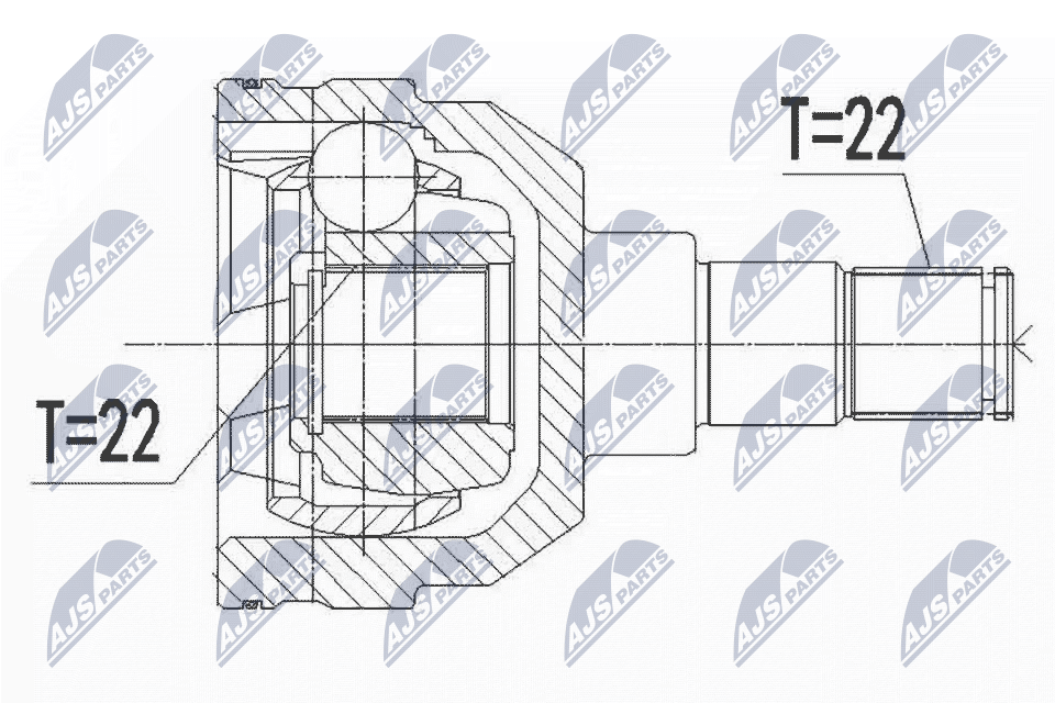 ✅Fits NTY NPW-DW-044 INNER CV JOINT ⭐UK Seller⭐ - Image 8