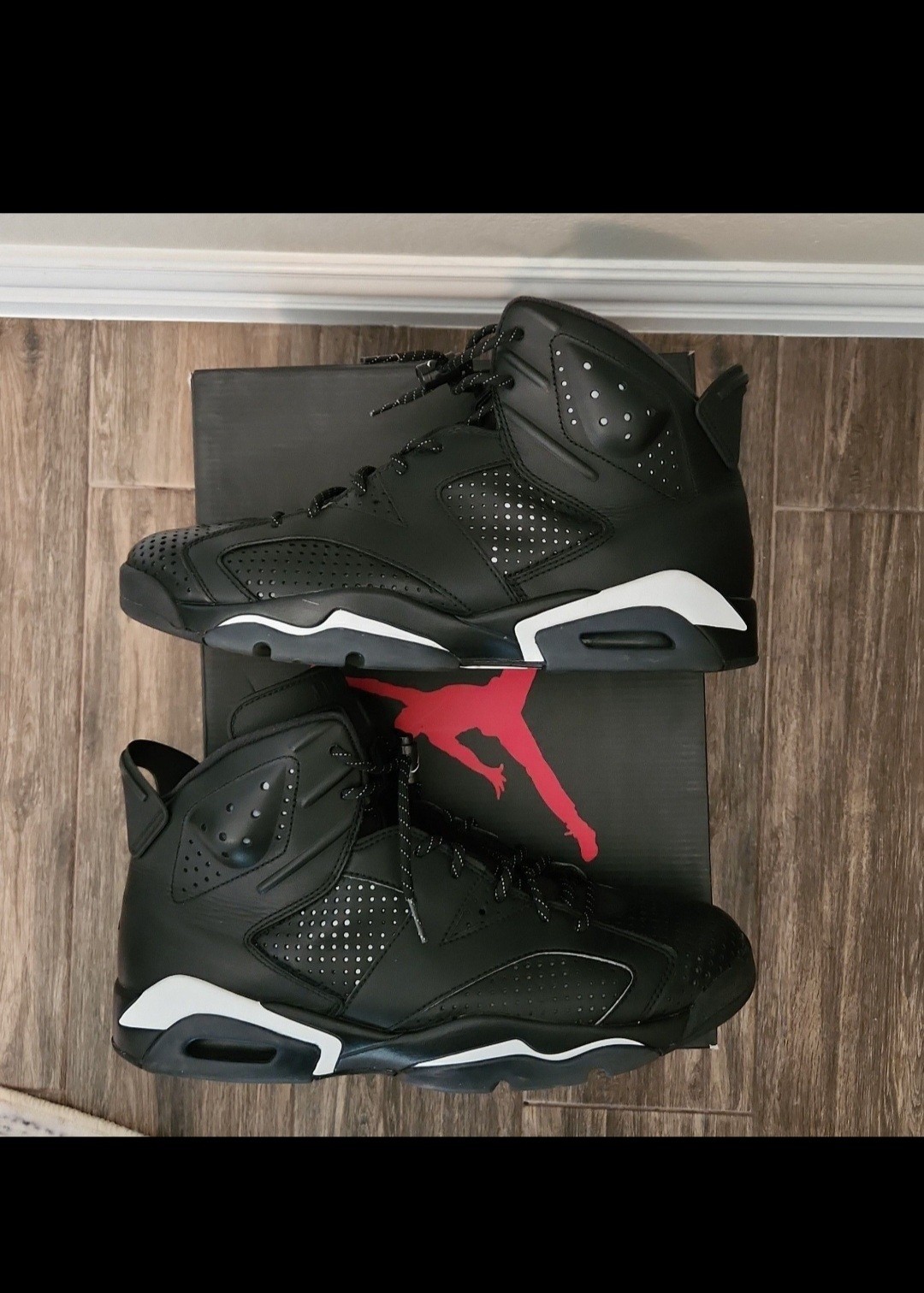 SAOLA Air Jordan 6 gatto nero usatoa tagl