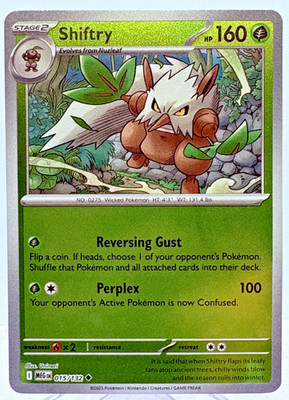 SHIFTRY - 15/132 Mega Evolution NM - Reverse Holo Uncommon - Pokémon TCG KARTE