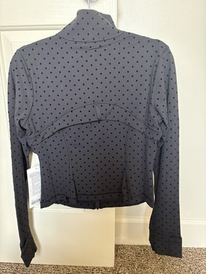 Lululemon Define Cropped Jacket Nulu *Flocked Polka Dot | eBay