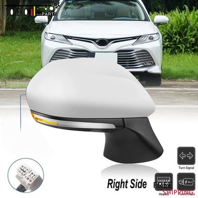1PC Right Side Mirror Fits 2018-2024 2025 Toyota Camry Power Heated Signal 6Pin