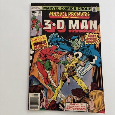 Marvel Premiere #36 | VG | 3-D Man | Bronze Age Marvel Comics 1977
