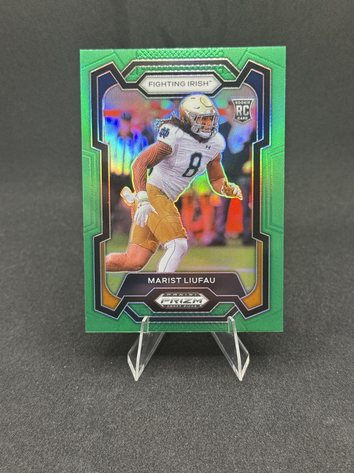 Marist Liufau Panini Prizm Draft Picks #178 Green