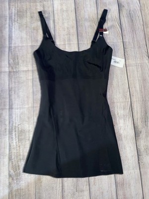 NEW Maidenform Flexees Black Cami Sculpts Ultra Firm Cool Comfort Women s Small